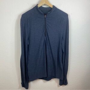Lululemon Men’s Small Surge Warm Half-Zip Pullover Dark Blue‎ M3AORS
